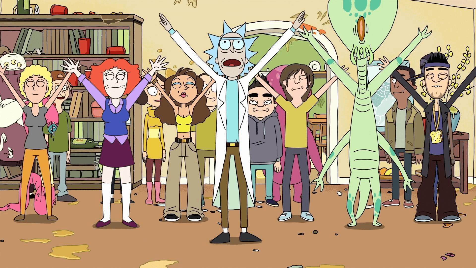 background rick and morty