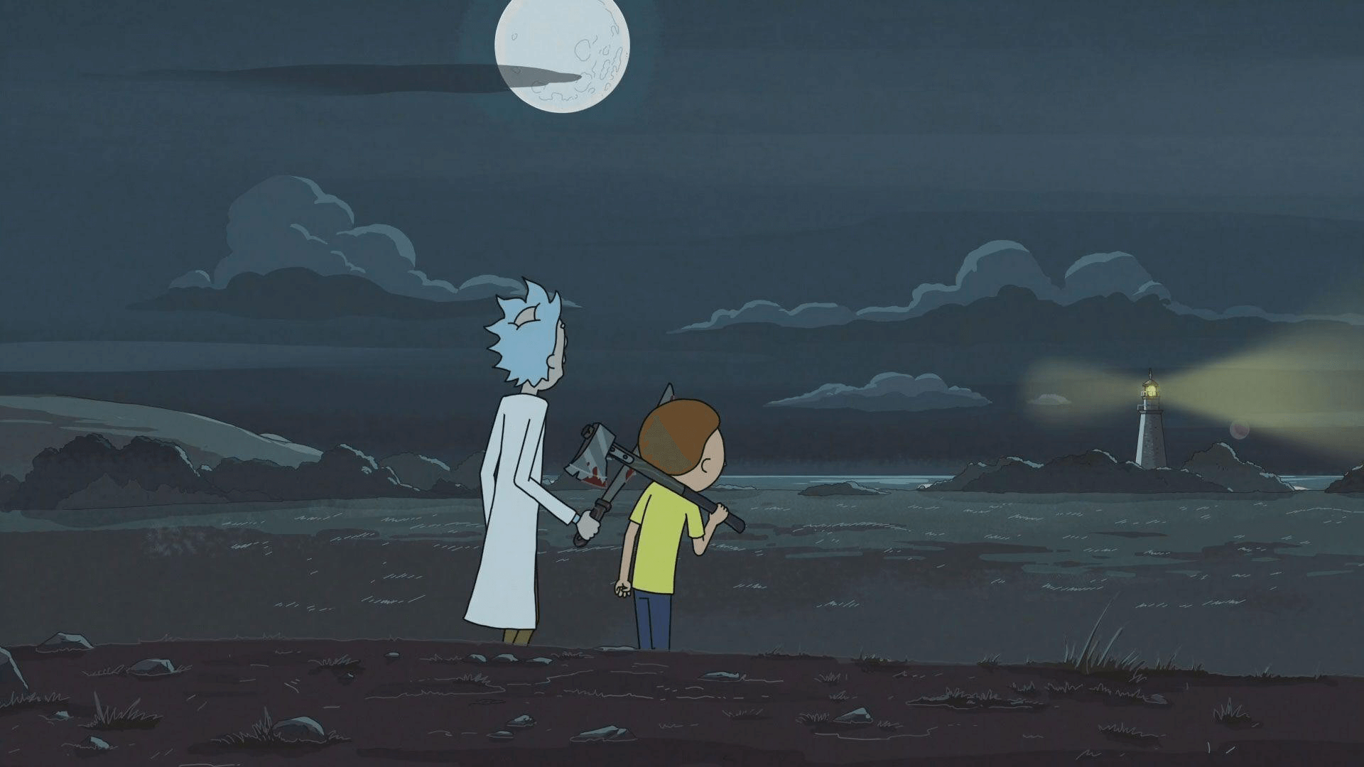 background rick and morty