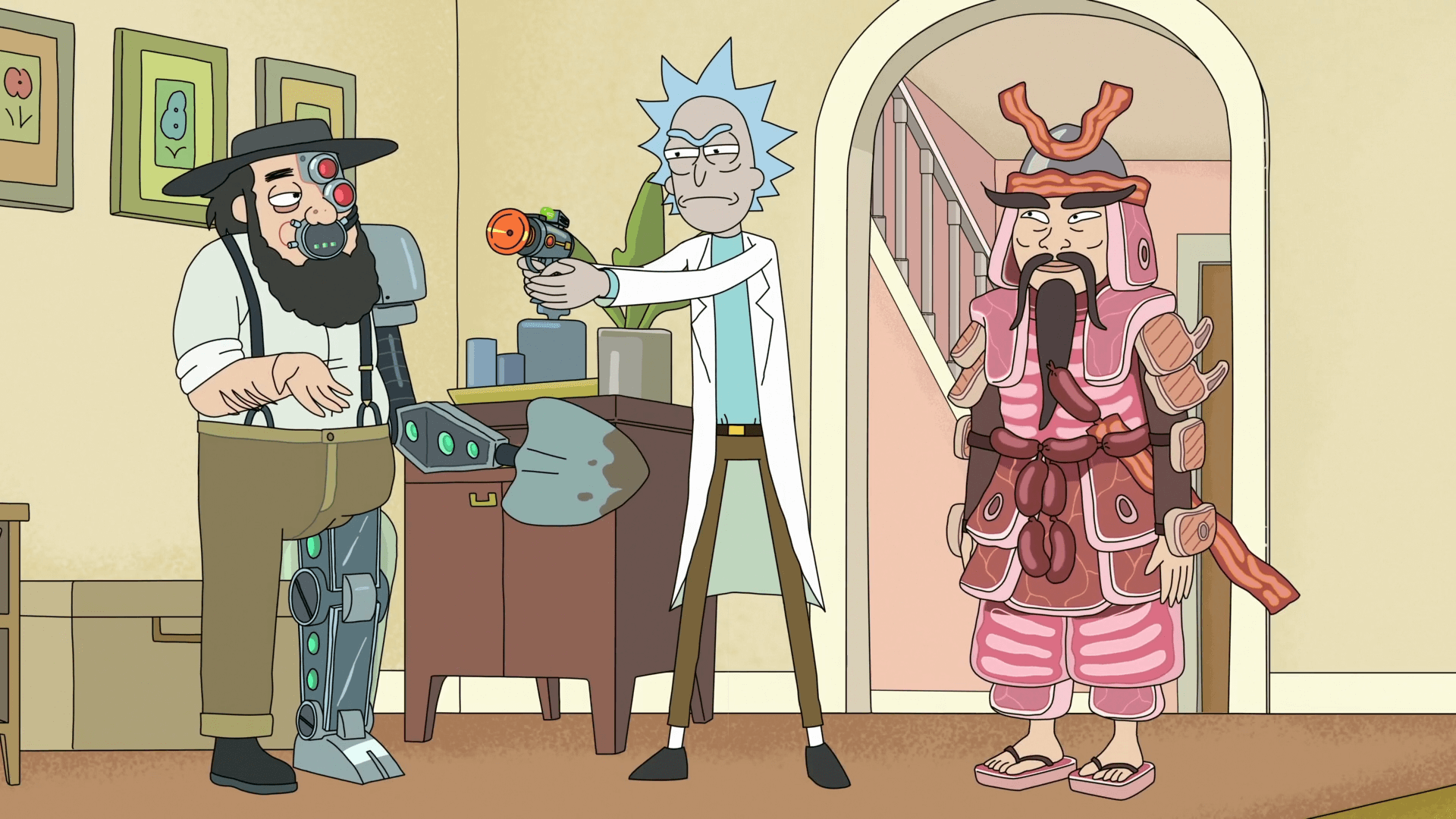 background rick and morty