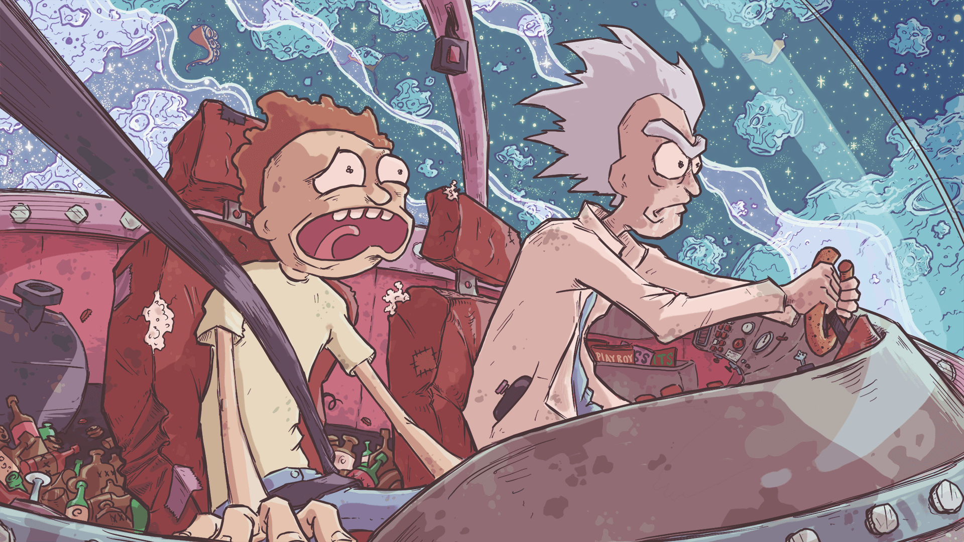 background rick and morty