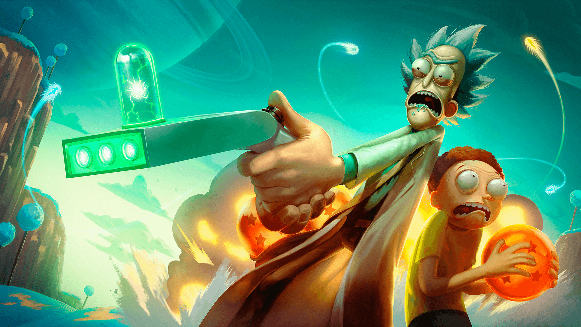 background rick and morty