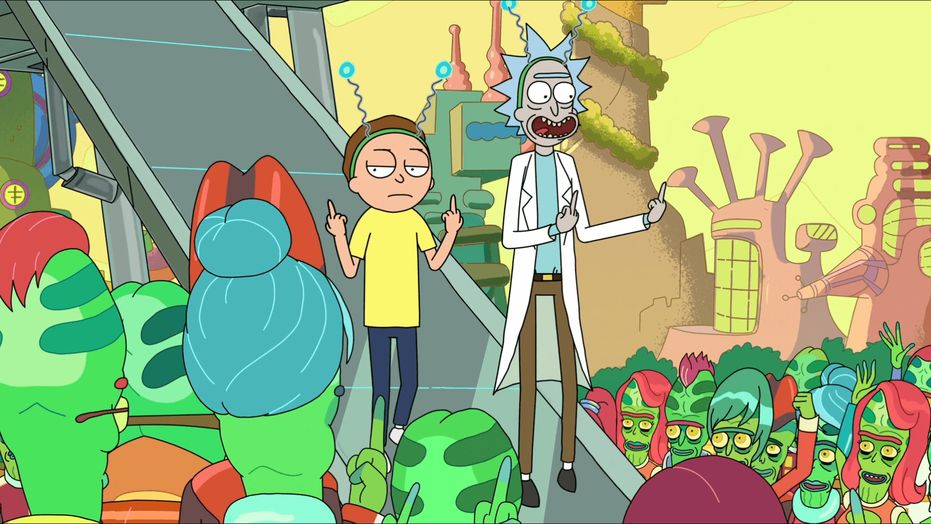 background rick and morty