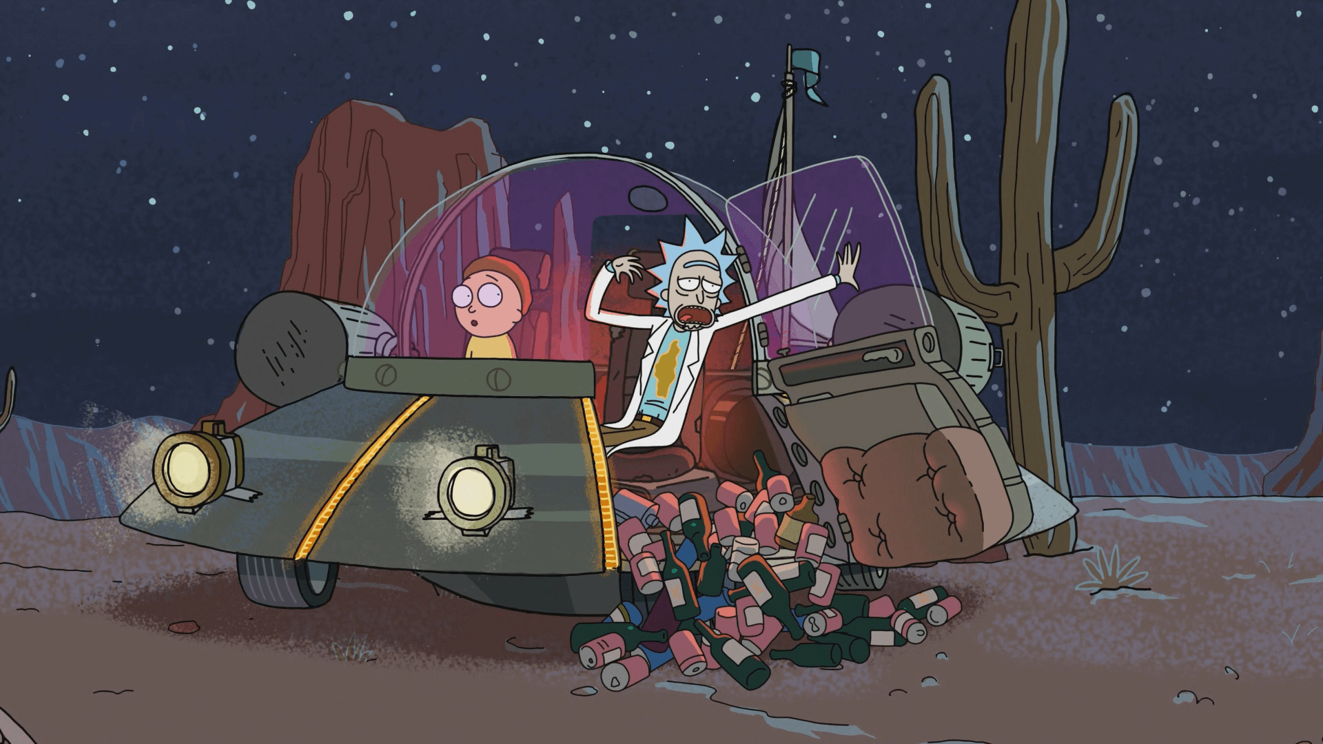 background rick and morty