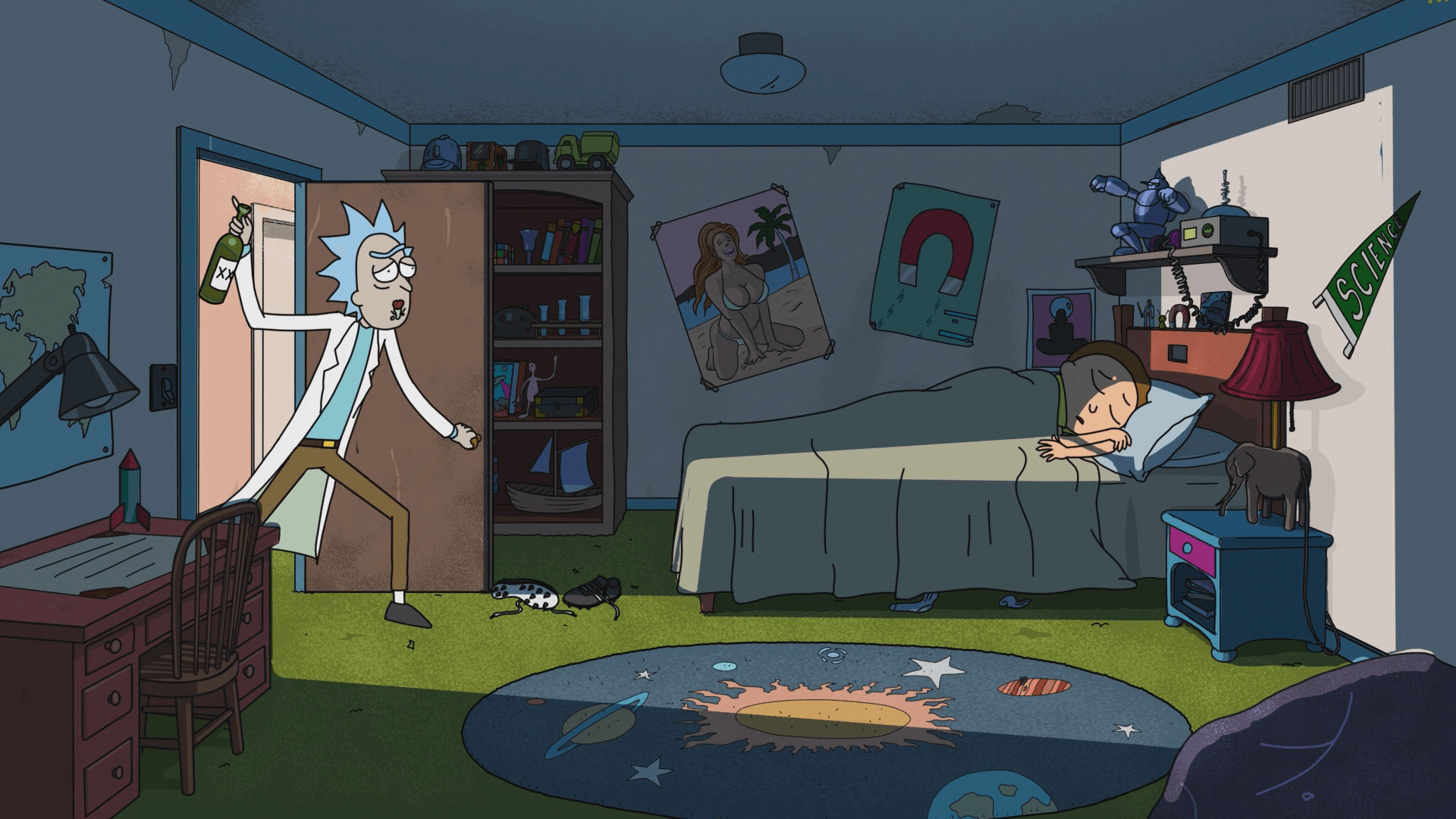 background rick and morty