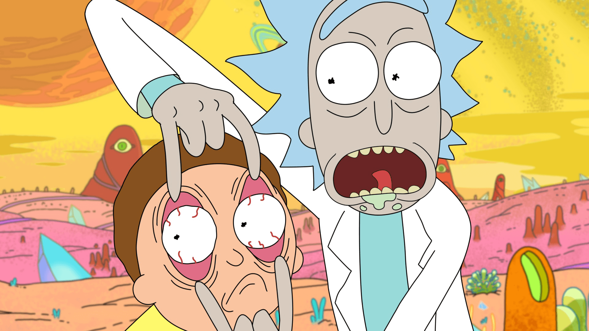 background rick and morty