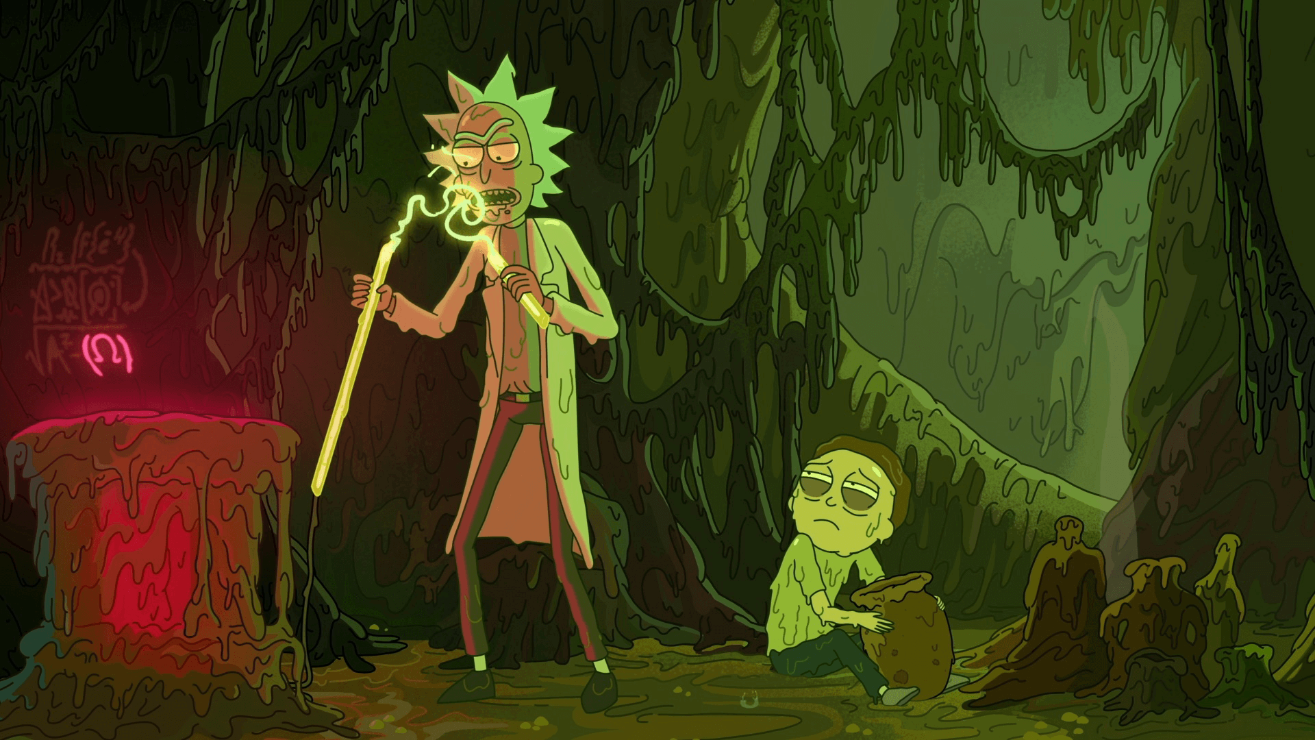 background rick and morty