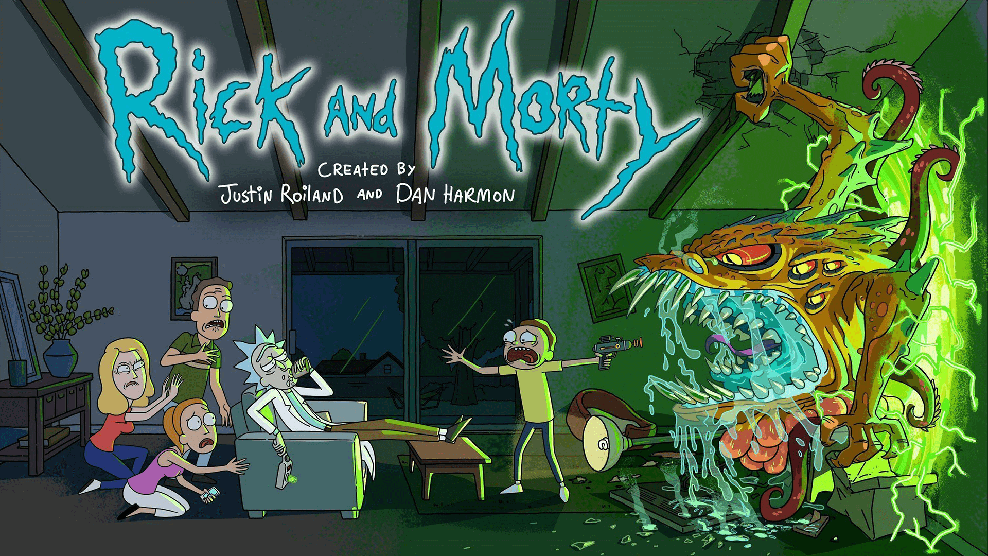 background rick and morty