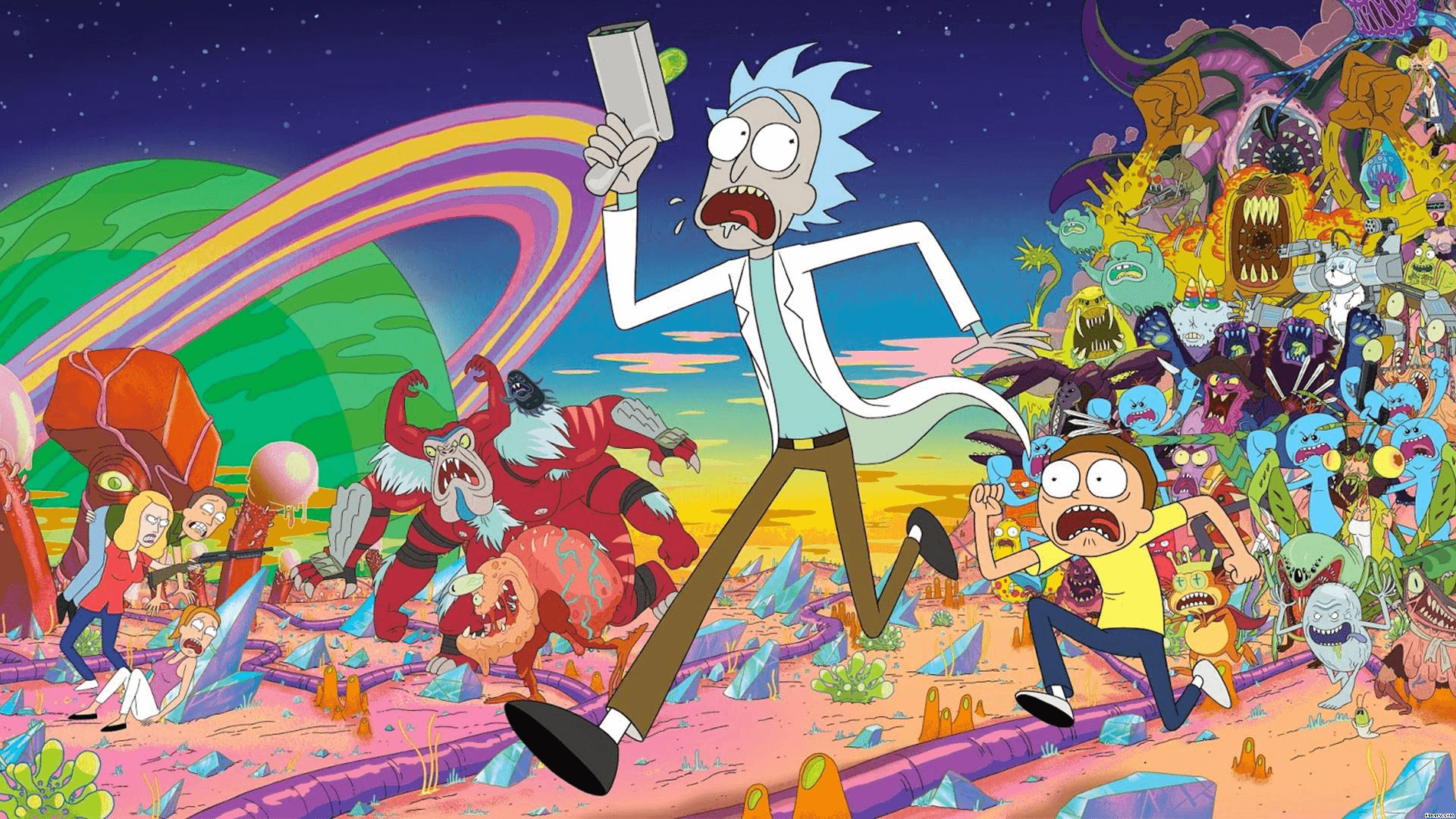 background rick and morty
