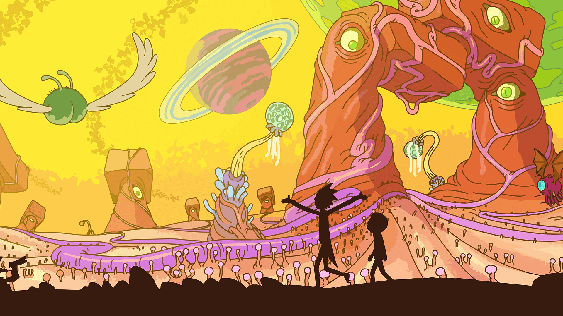 background rick and morty