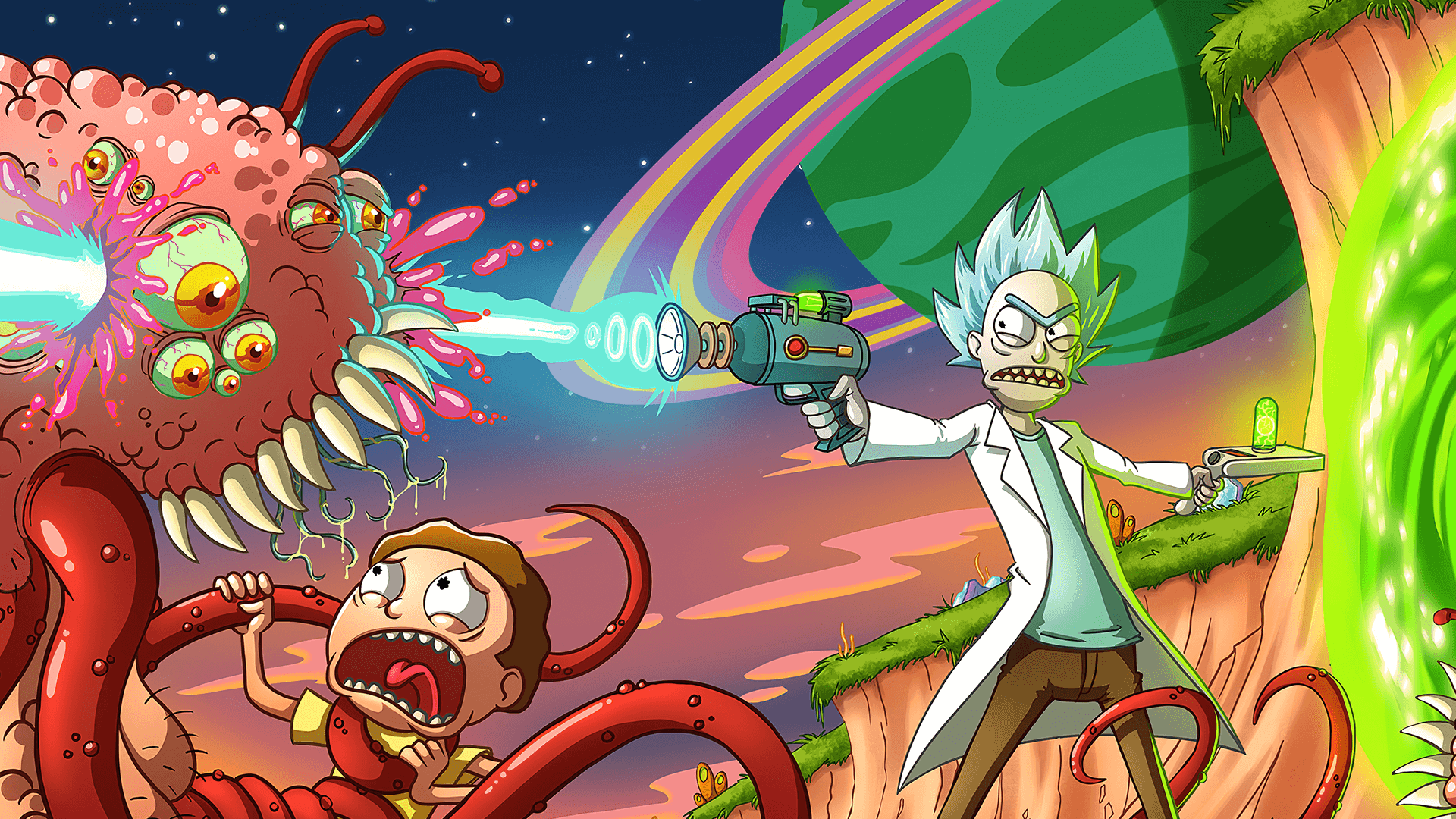 background rick and morty