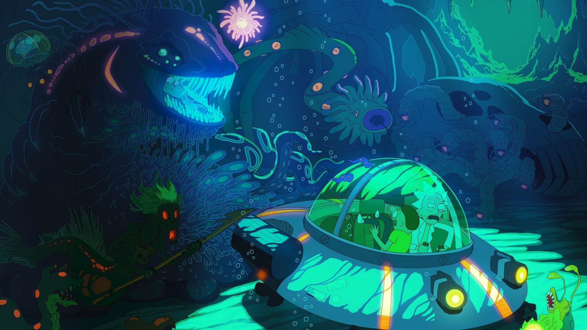 background rick and morty