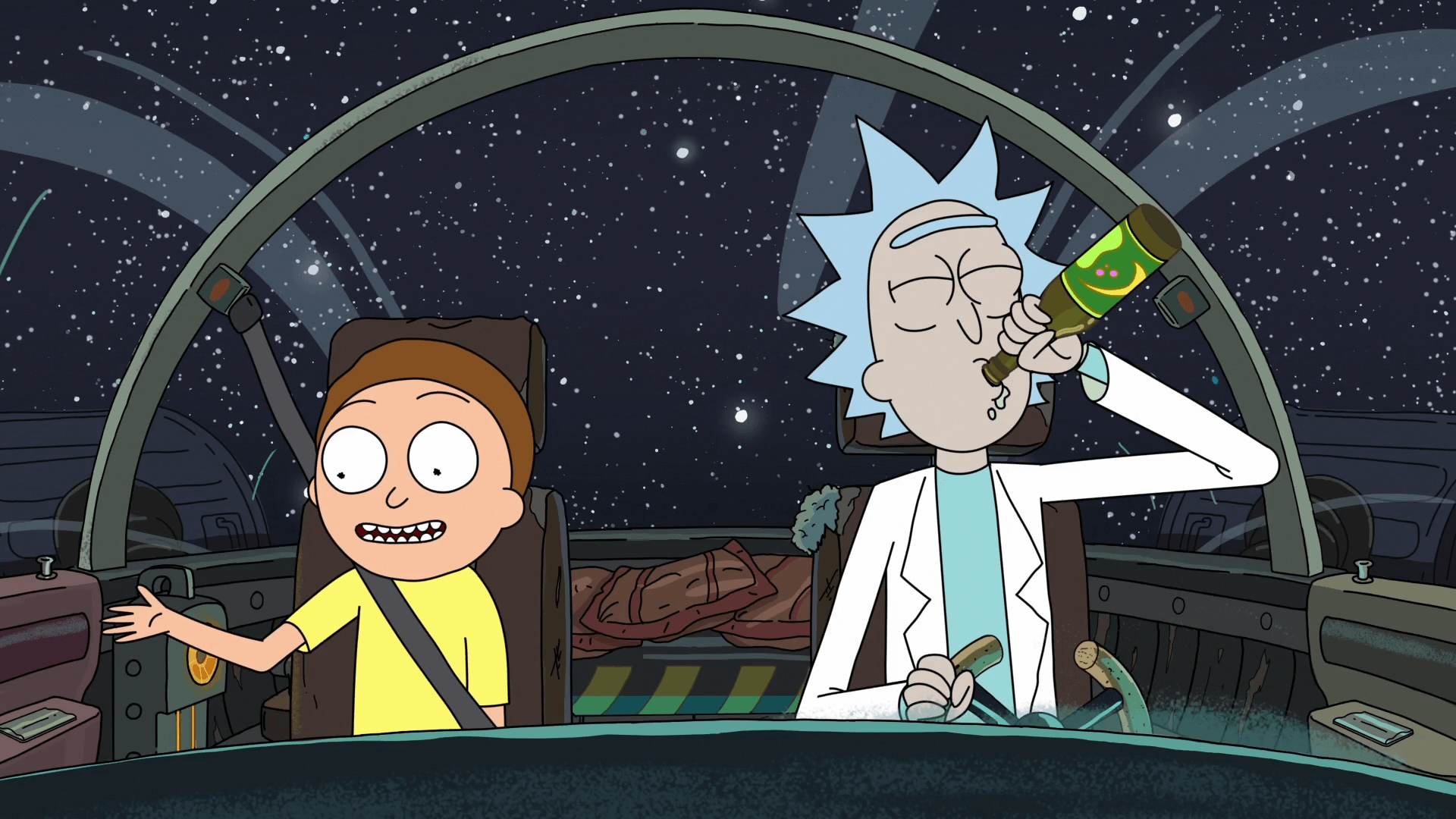 background rick and morty