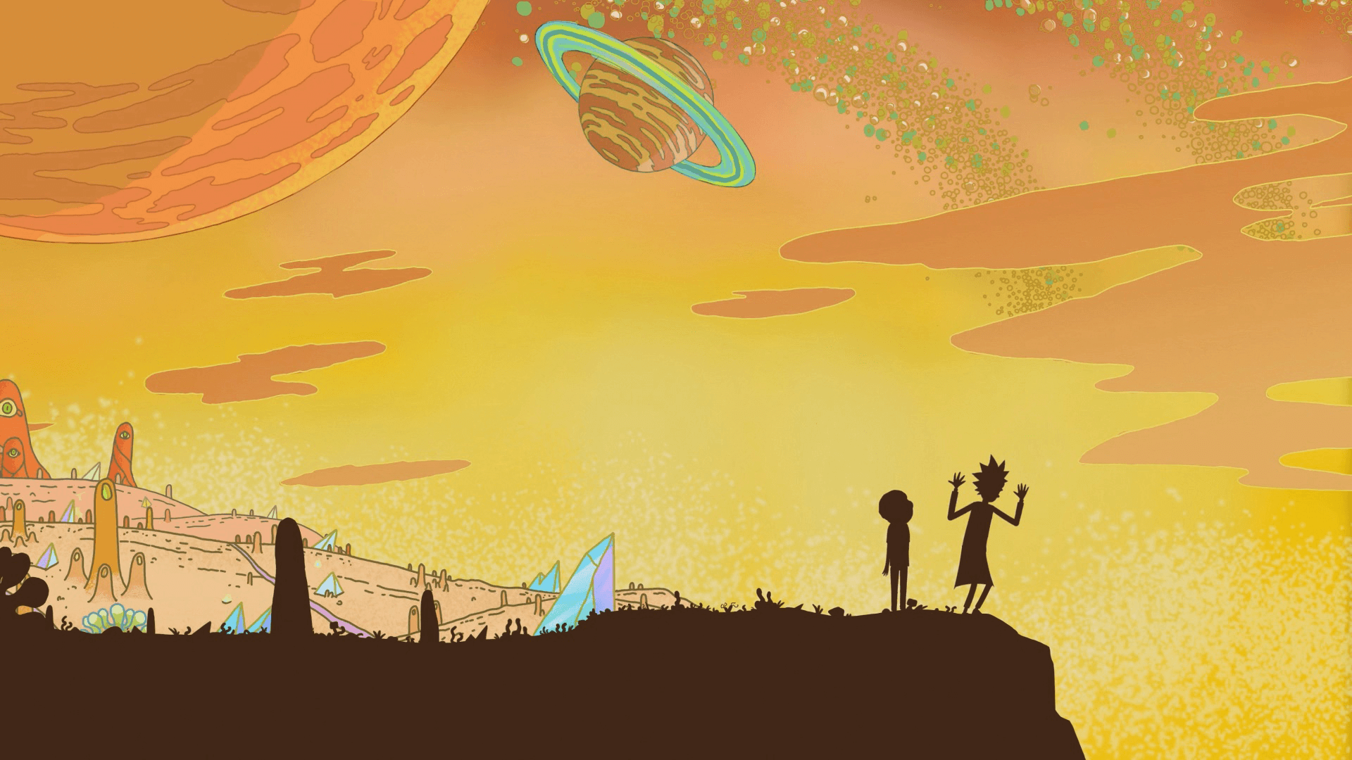 background rick and morty