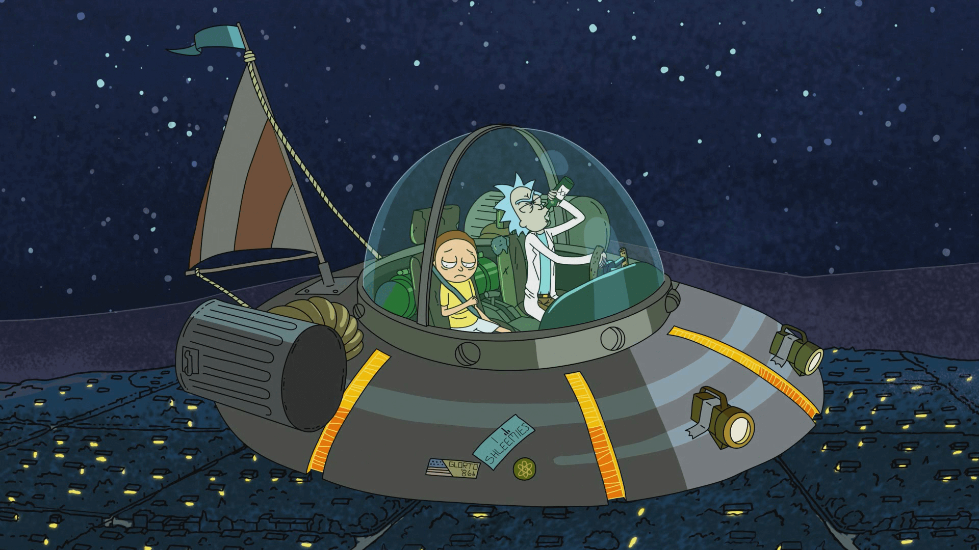 background rick and morty