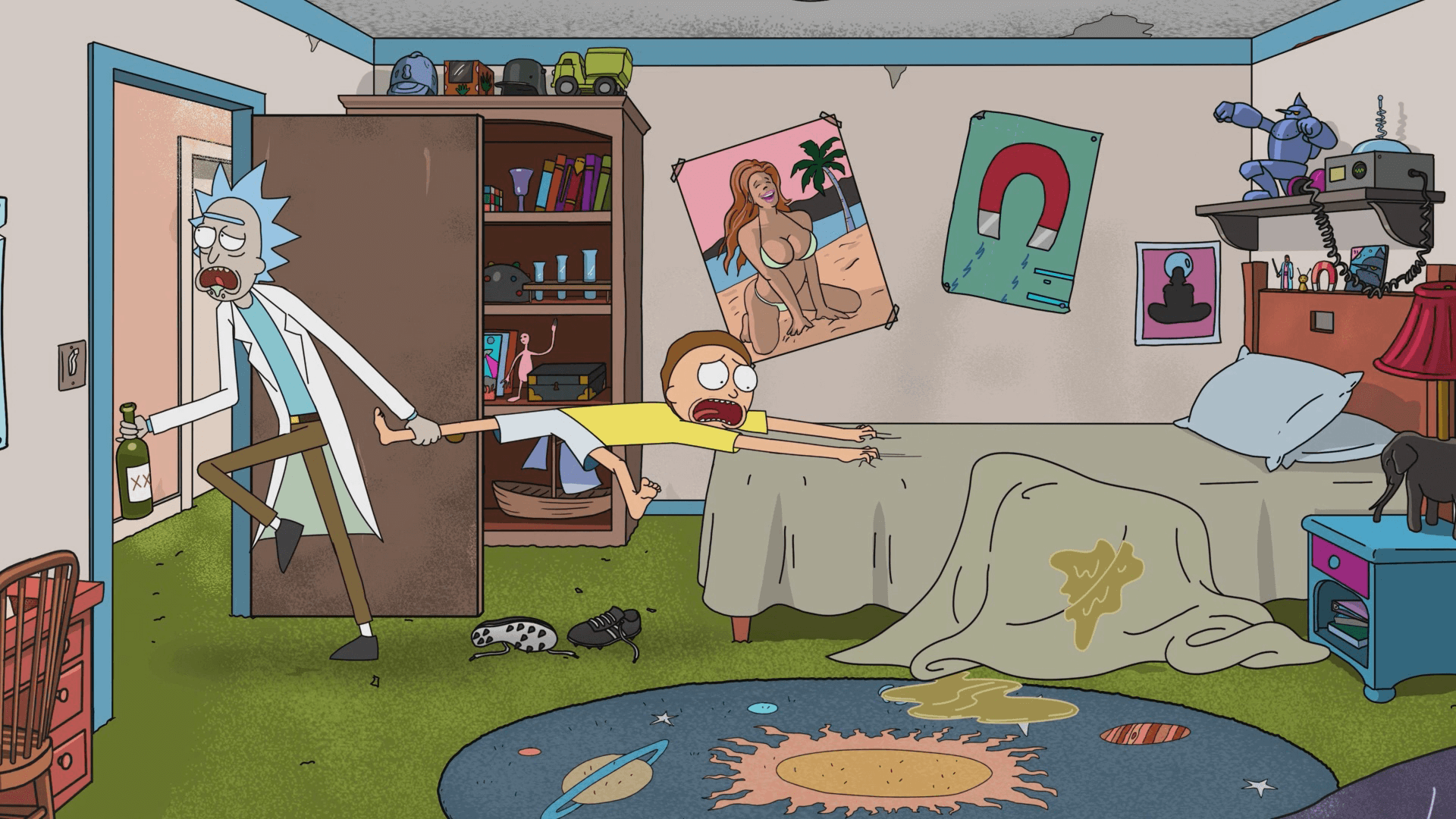 background rick and morty